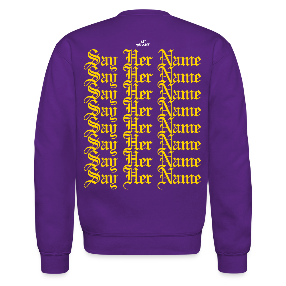 Sandra Bland x Say Her Name Sweatshirt - purple