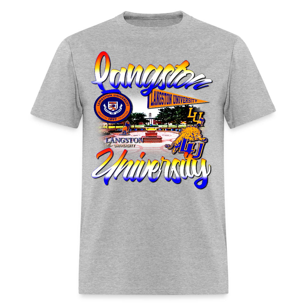 Langston University Tee - heather gray