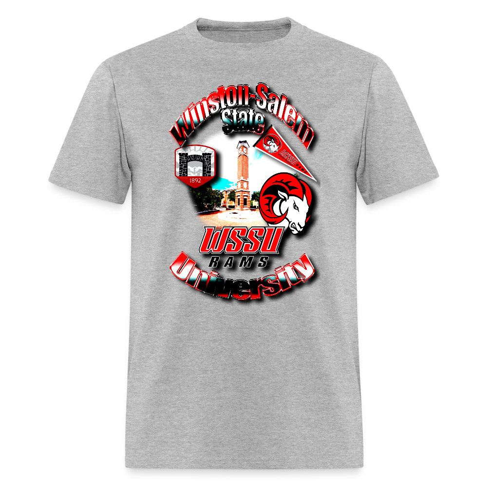 Winston-Salem State Tee - heather gray