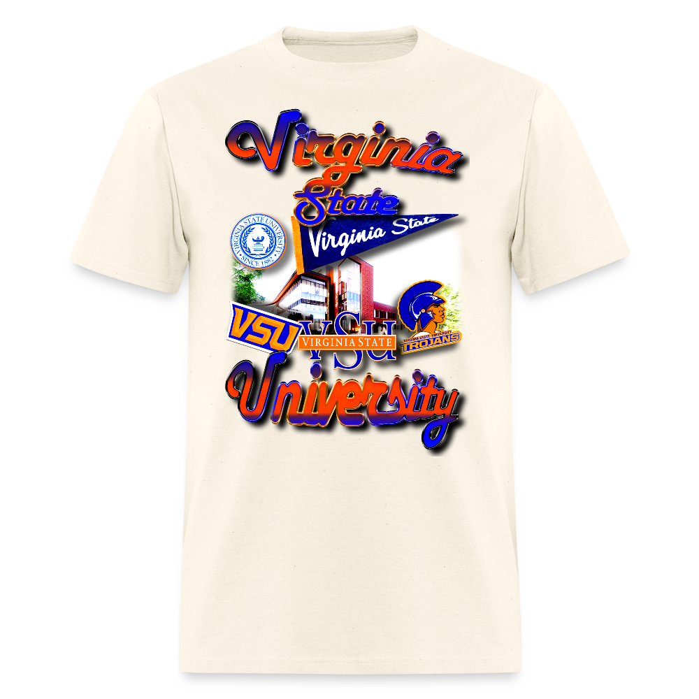 Virginia State Tee - sweet cream heather