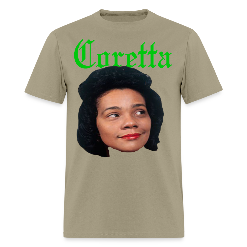 "Coretta" Coretta Scott King Tee - khaki