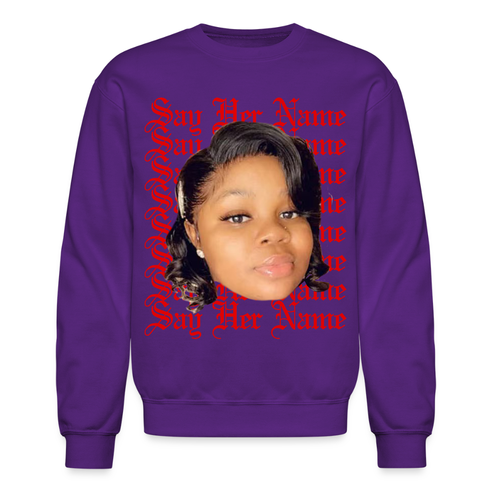 Breonna Taylor x Say Her Name Sweatshirt - purple
