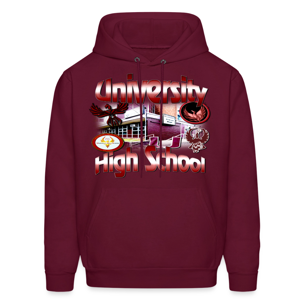 University High School Hoodie - burgundy