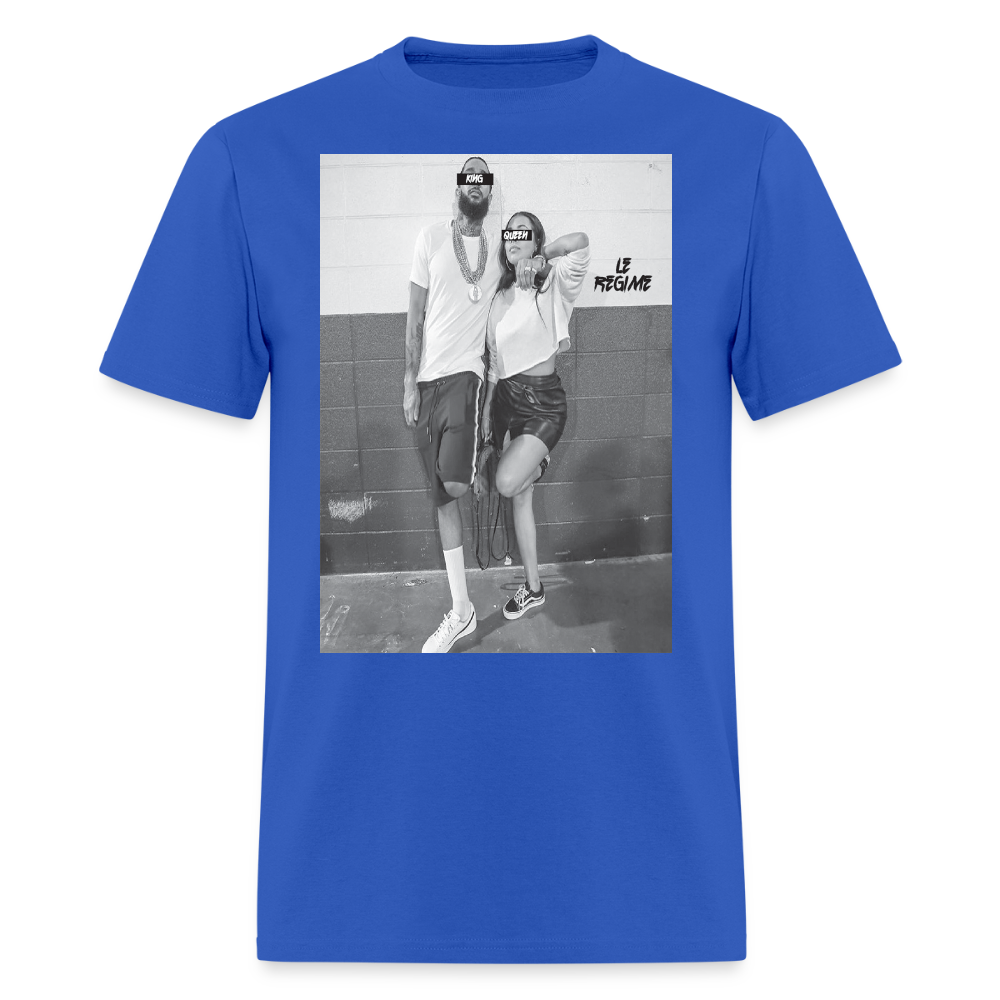 King Nip x Queen Lauren Tee - royal blue