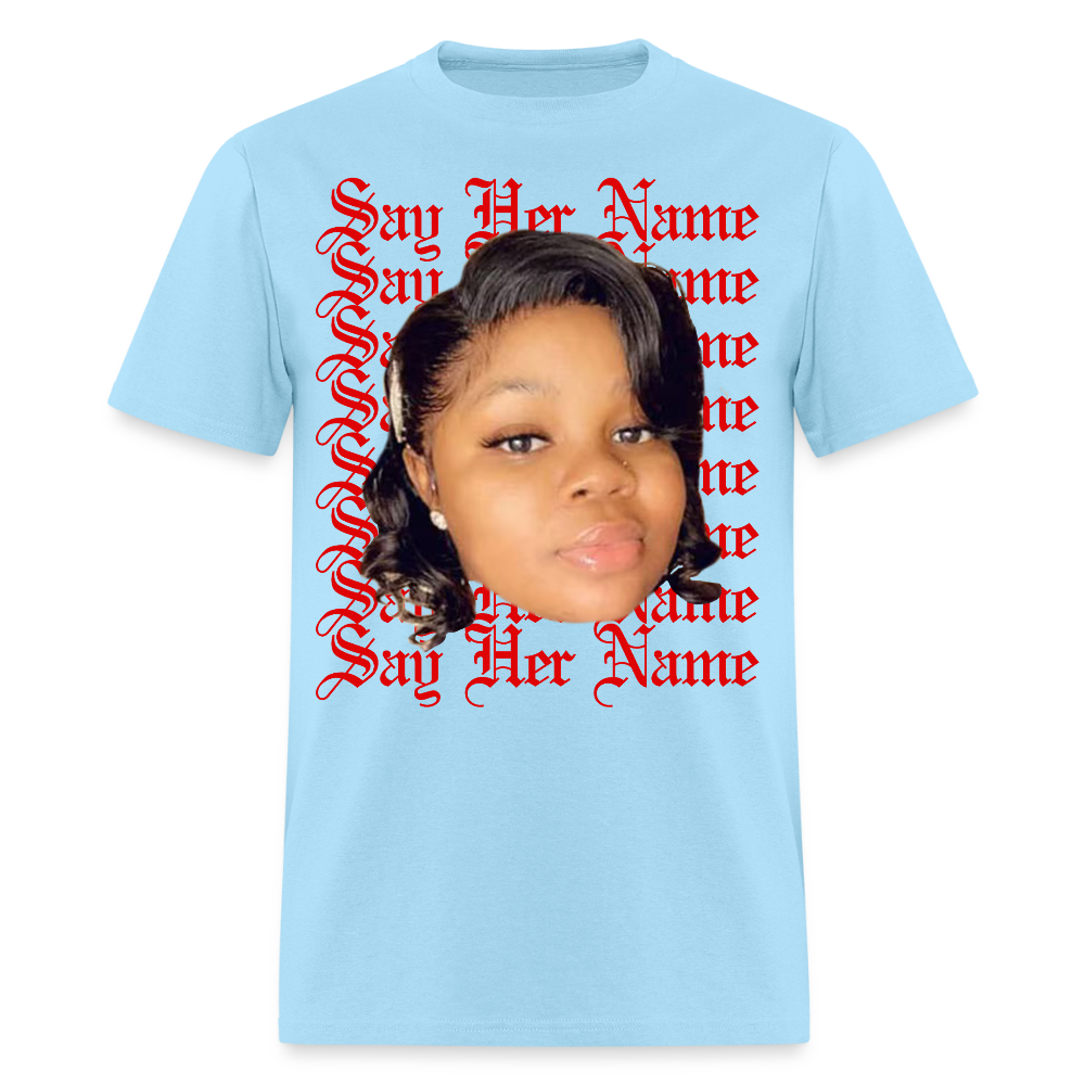 Breonna Taylor x Say Her Name Tee - powder blue