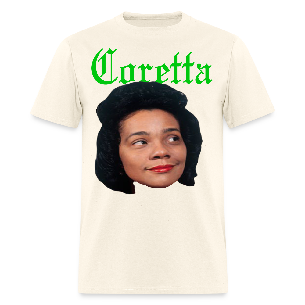 "Coretta" Coretta Scott King Tee - sweet cream heather