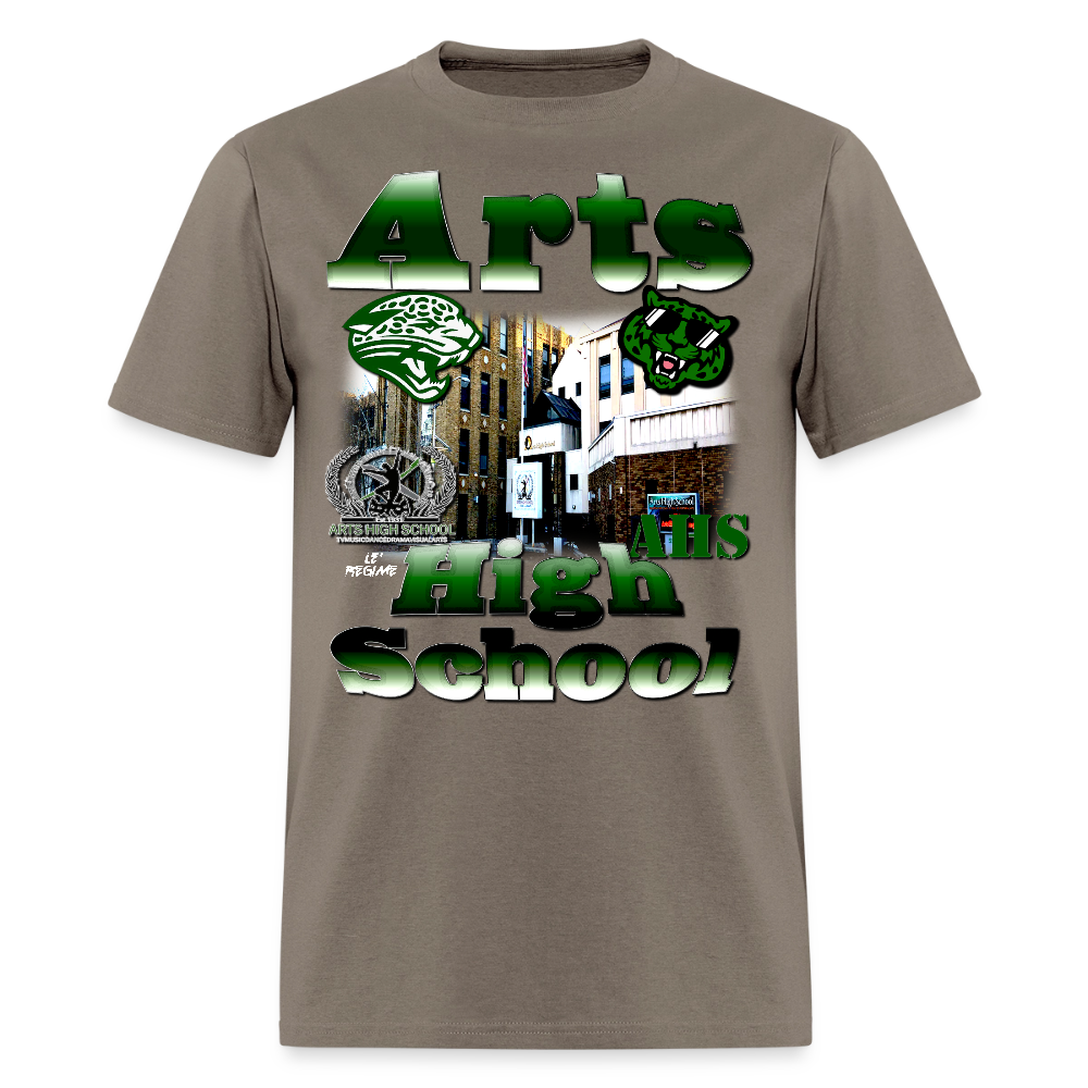 Arts High "School Spirit" Tee - safari