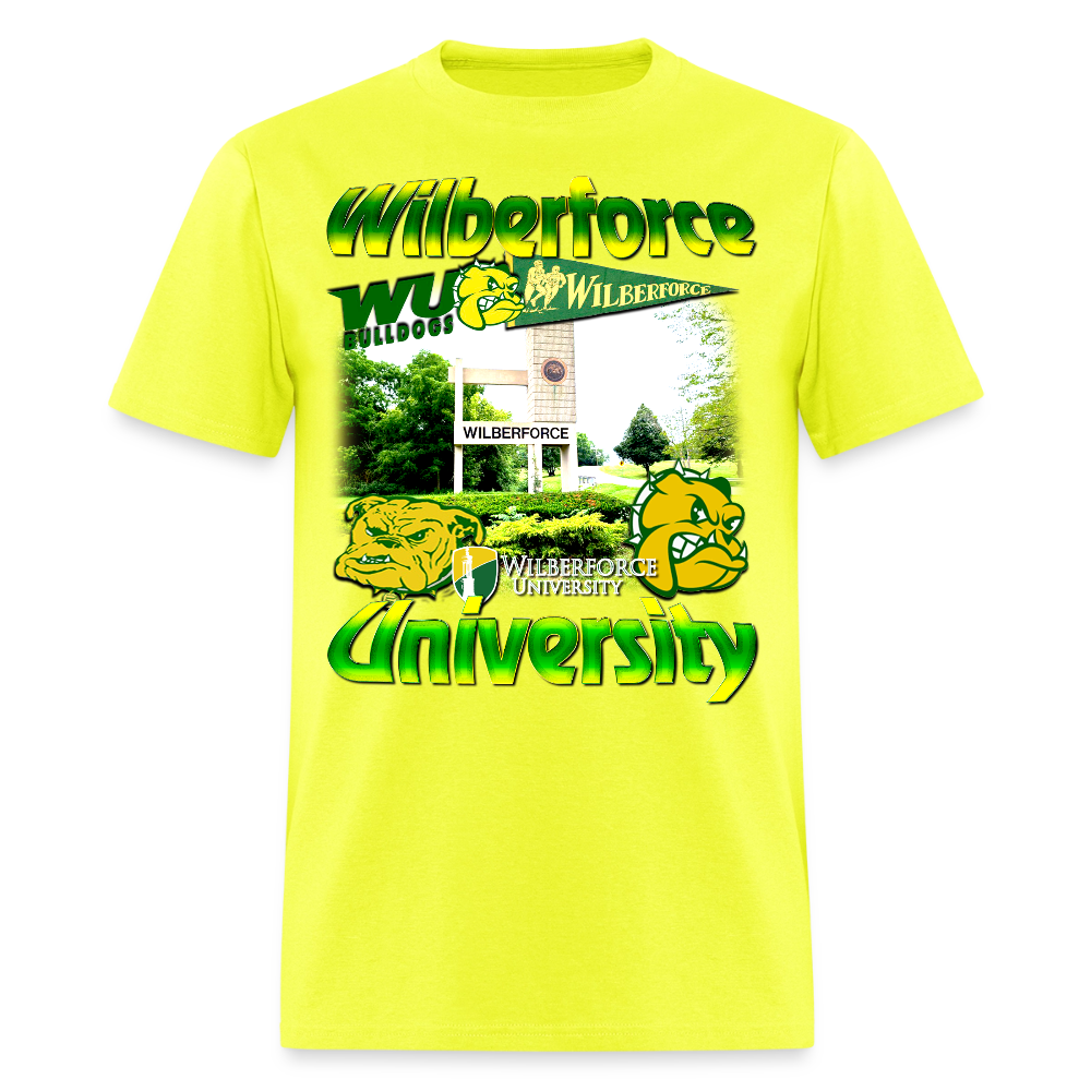 Wilberforce University T-Shirt - safety green