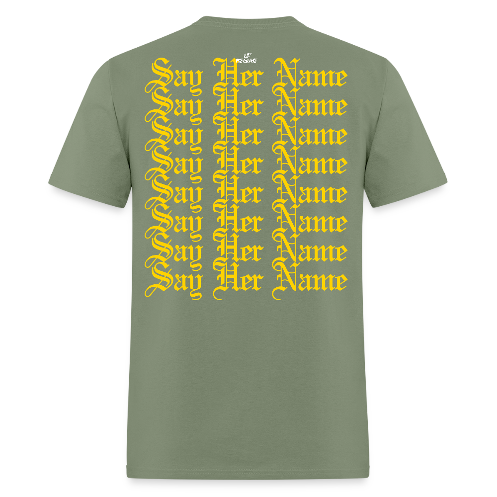 Sandra Bland x Say Her Name Tee - military green