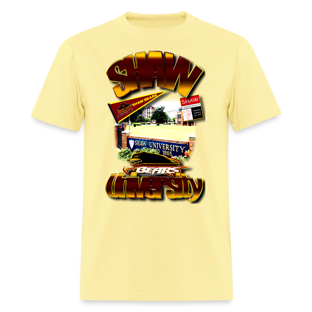 Shaw University Tee - cornsilk
