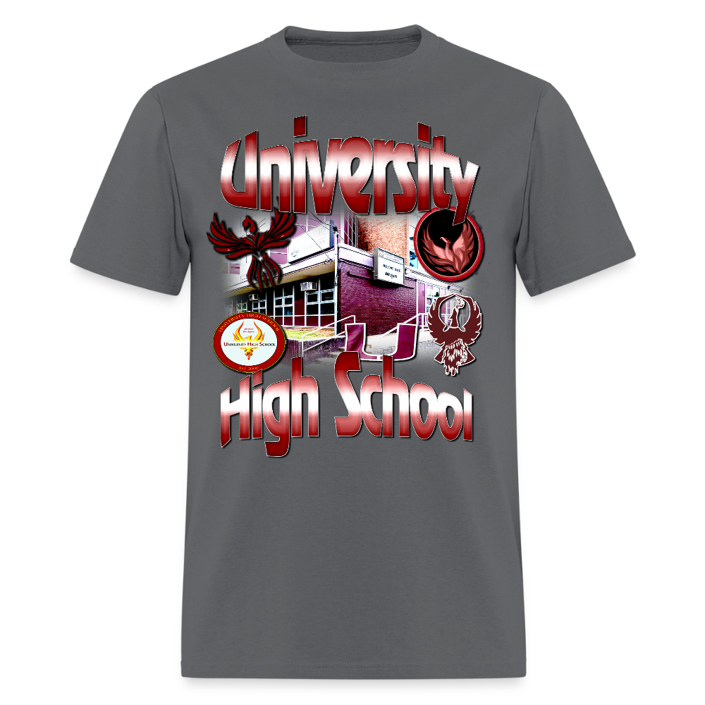 University High School T-Shirt - charcoal