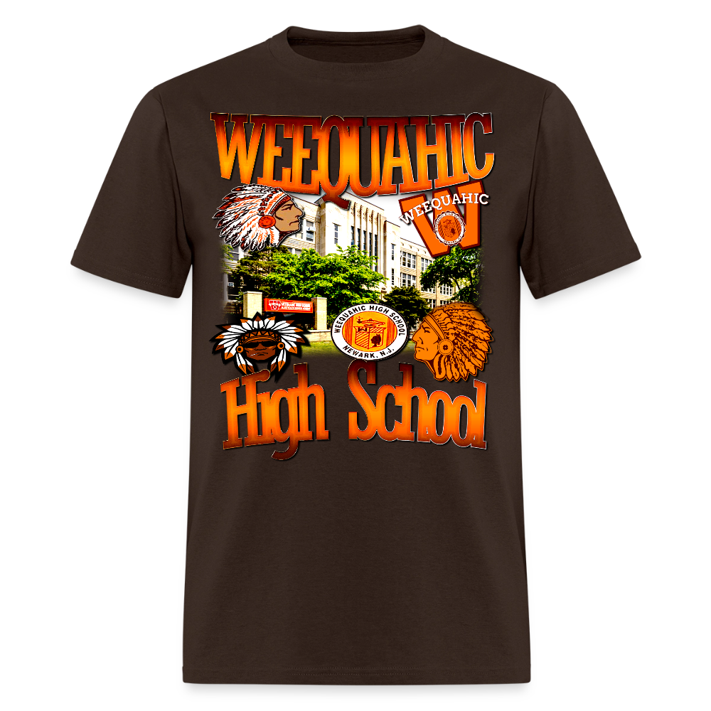 Weequahic High School T-Shirt - brown