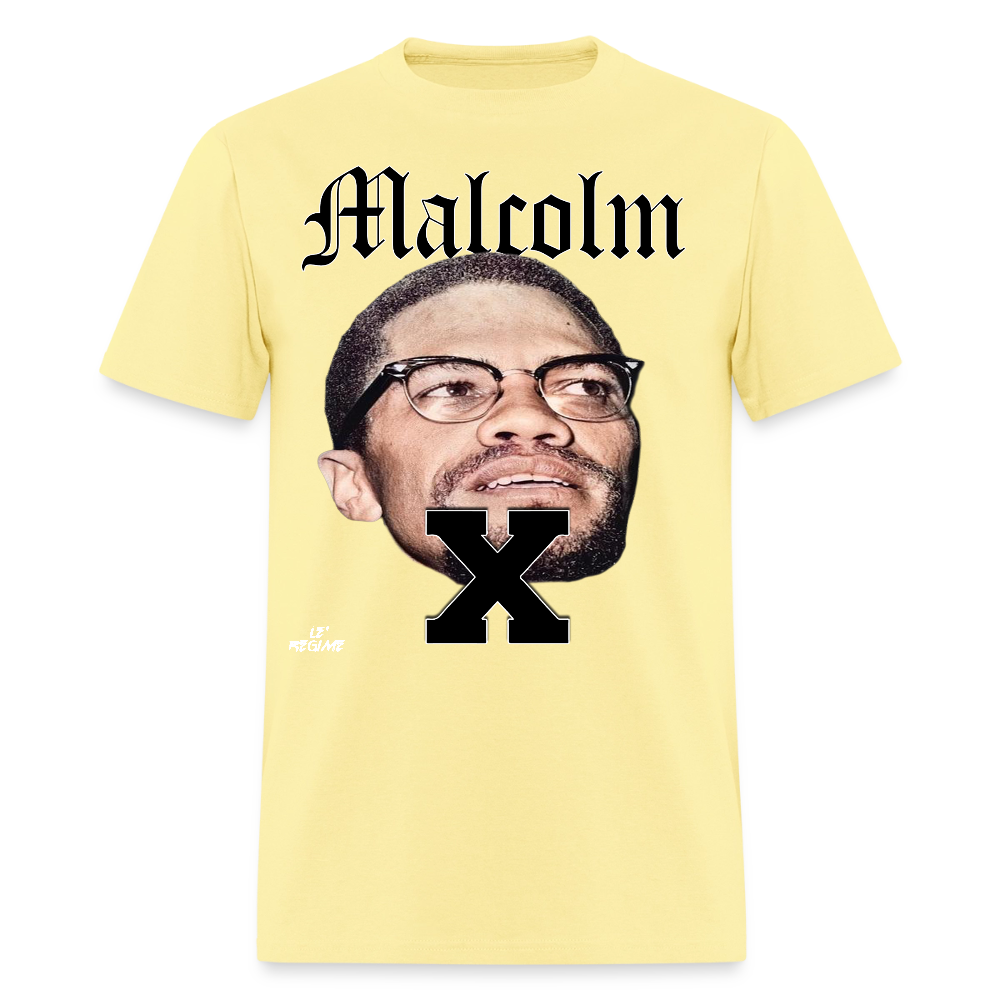 "Malcolm" Malcolm X Tee - cornsilk