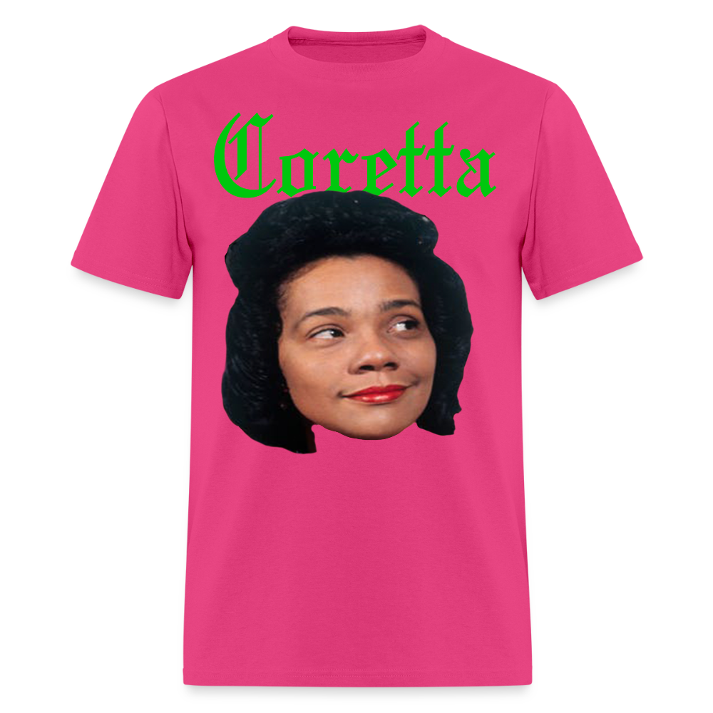 "Coretta" Coretta Scott King Tee - fuchsia