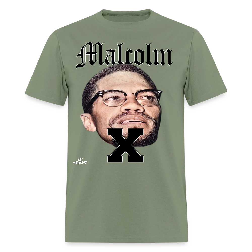 "Malcolm" Malcolm X Tee - military green
