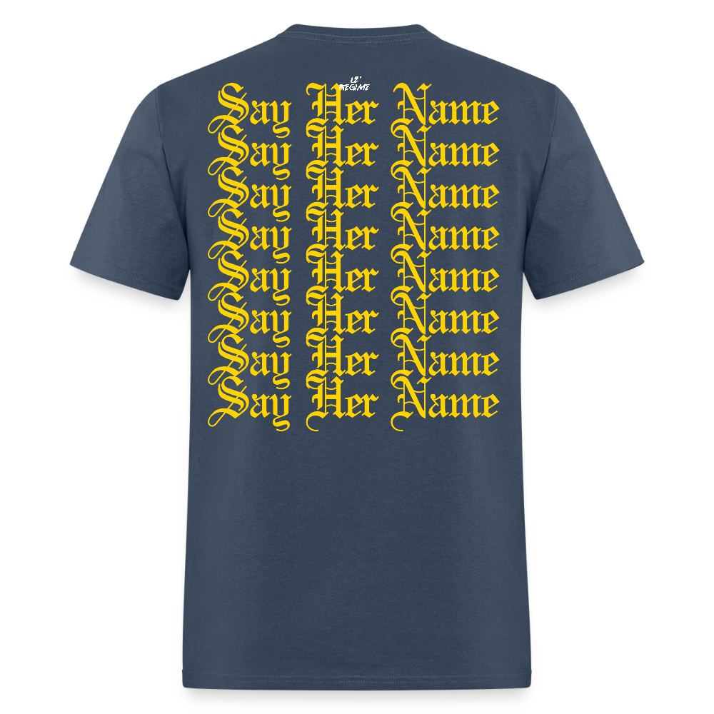 Sandra Bland x Say Her Name Tee -  blue dusk