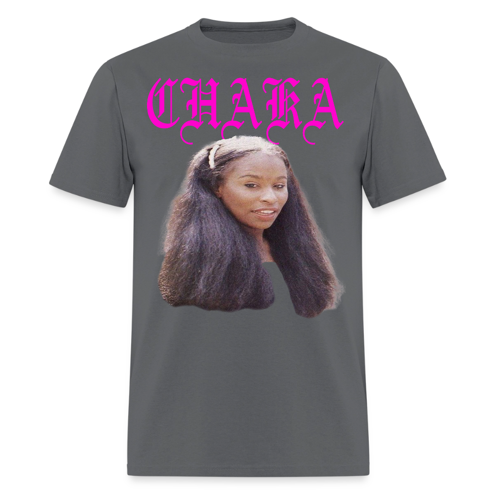 "Chaka" Chaka Khan Tee - charcoal