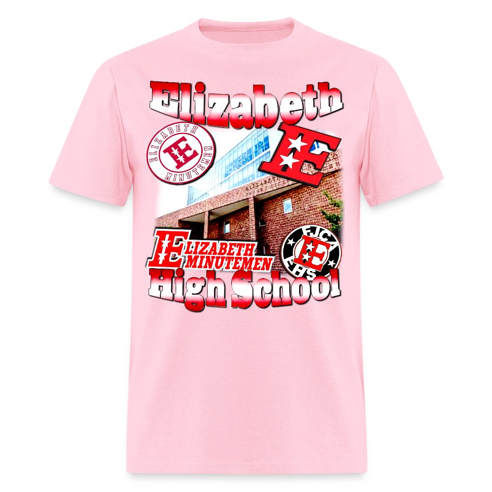 Elizabeth High School (NJ) Tee - pink