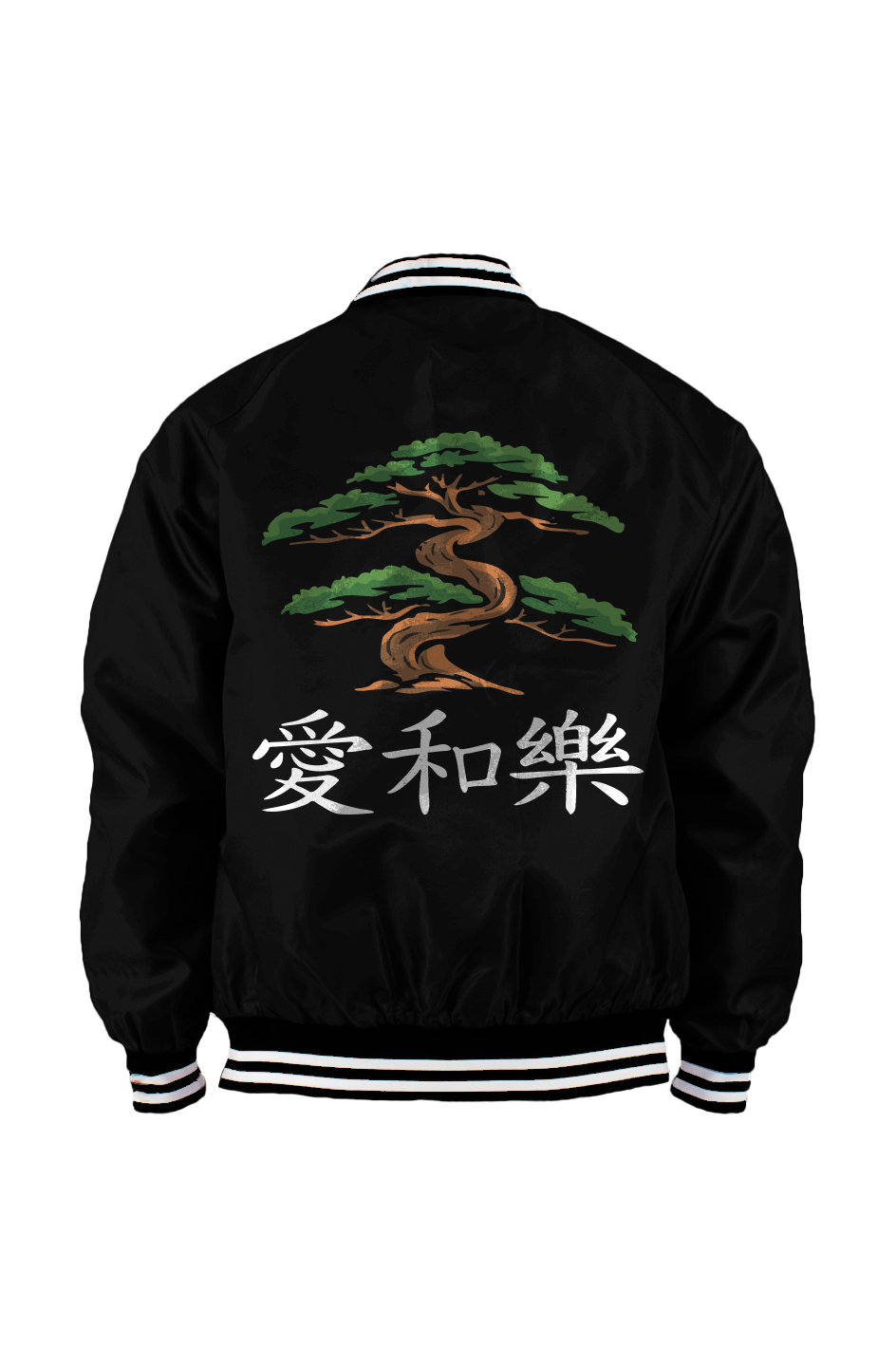 Love Peace Happiness Varsity Bomber Jacket