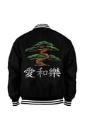 Love Peace Happiness Varsity Bomber Jacket