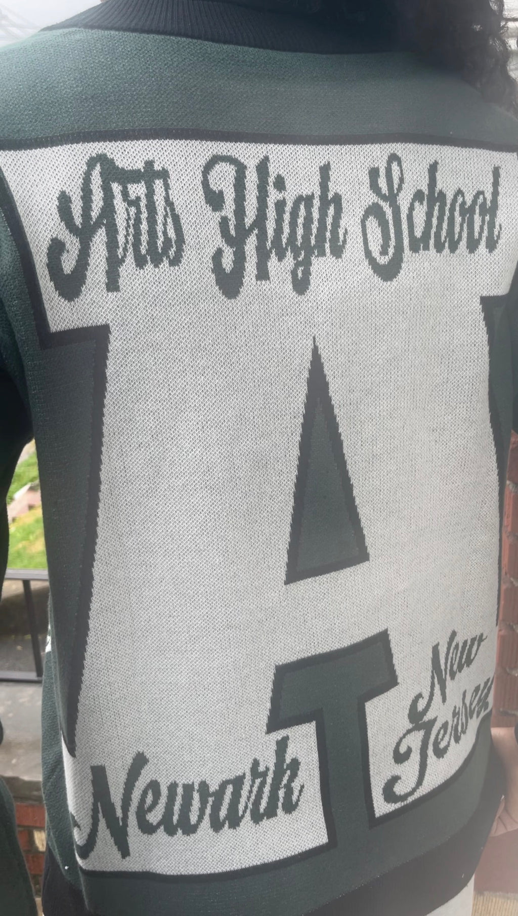 Arts High School Letterman Knitted Cardigan