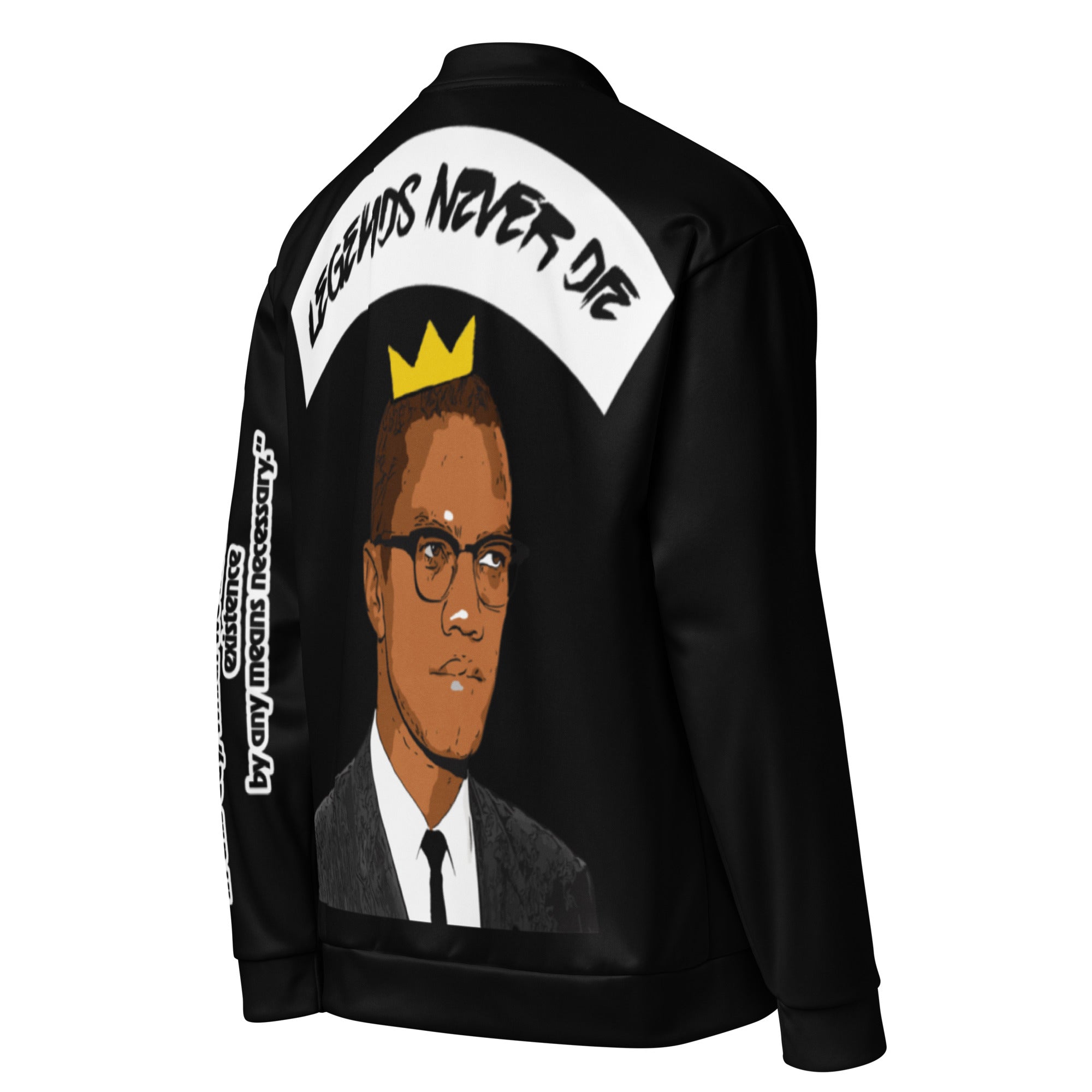 Malcolm X x Legends Never Die Unisex Bomber Jacket