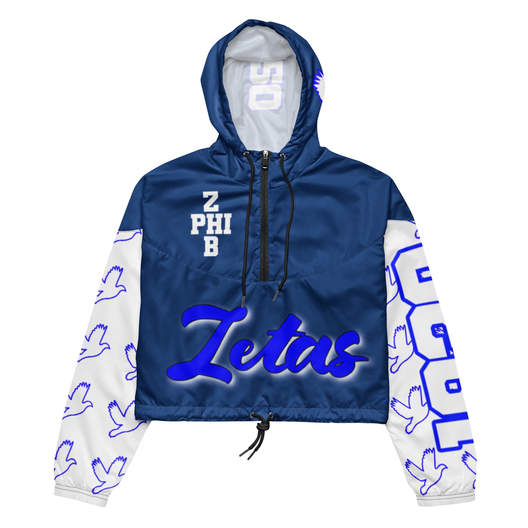 Zeta Phi Beta Women’s Cropped Windbreaker