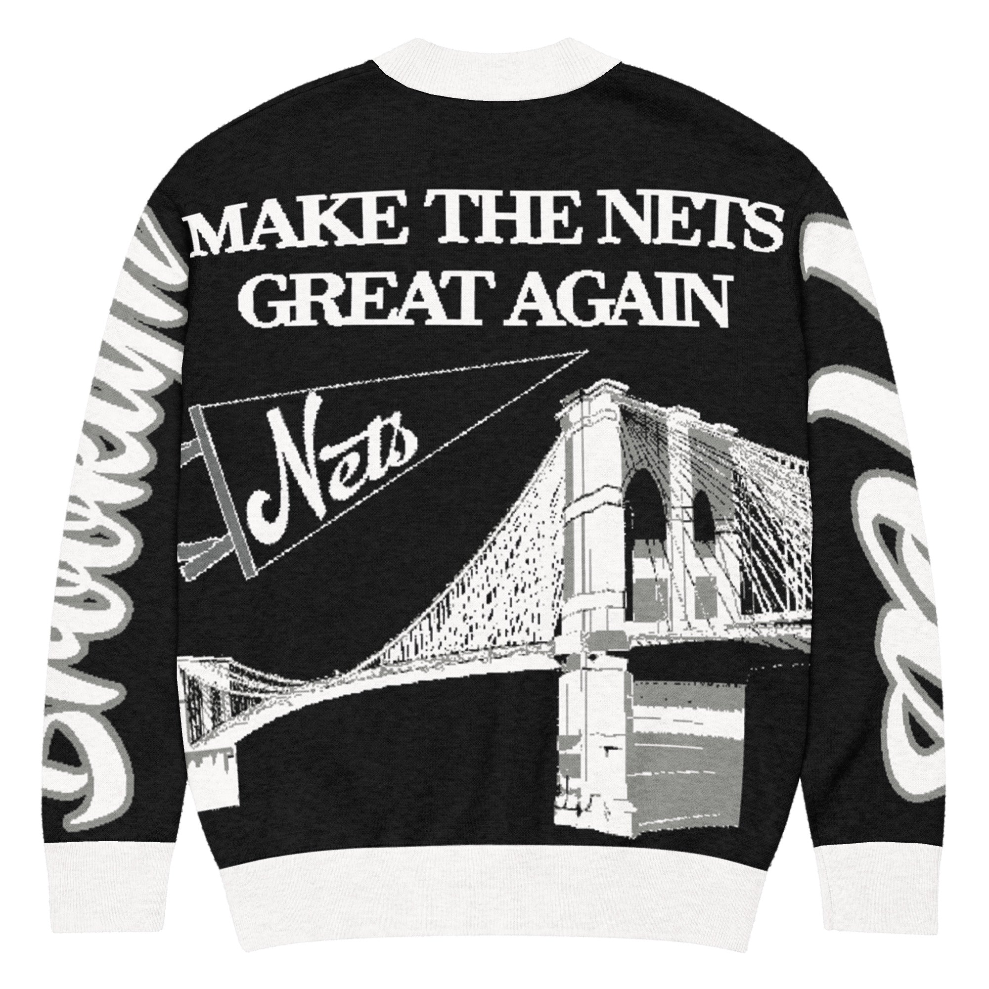 Brooklyn Nets Unisex Knitted Cardigan