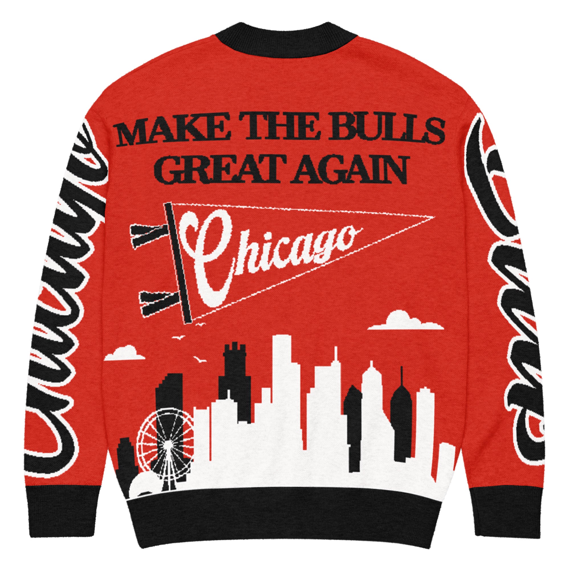 Chicago Bulls Unisex Knitted Cardigan