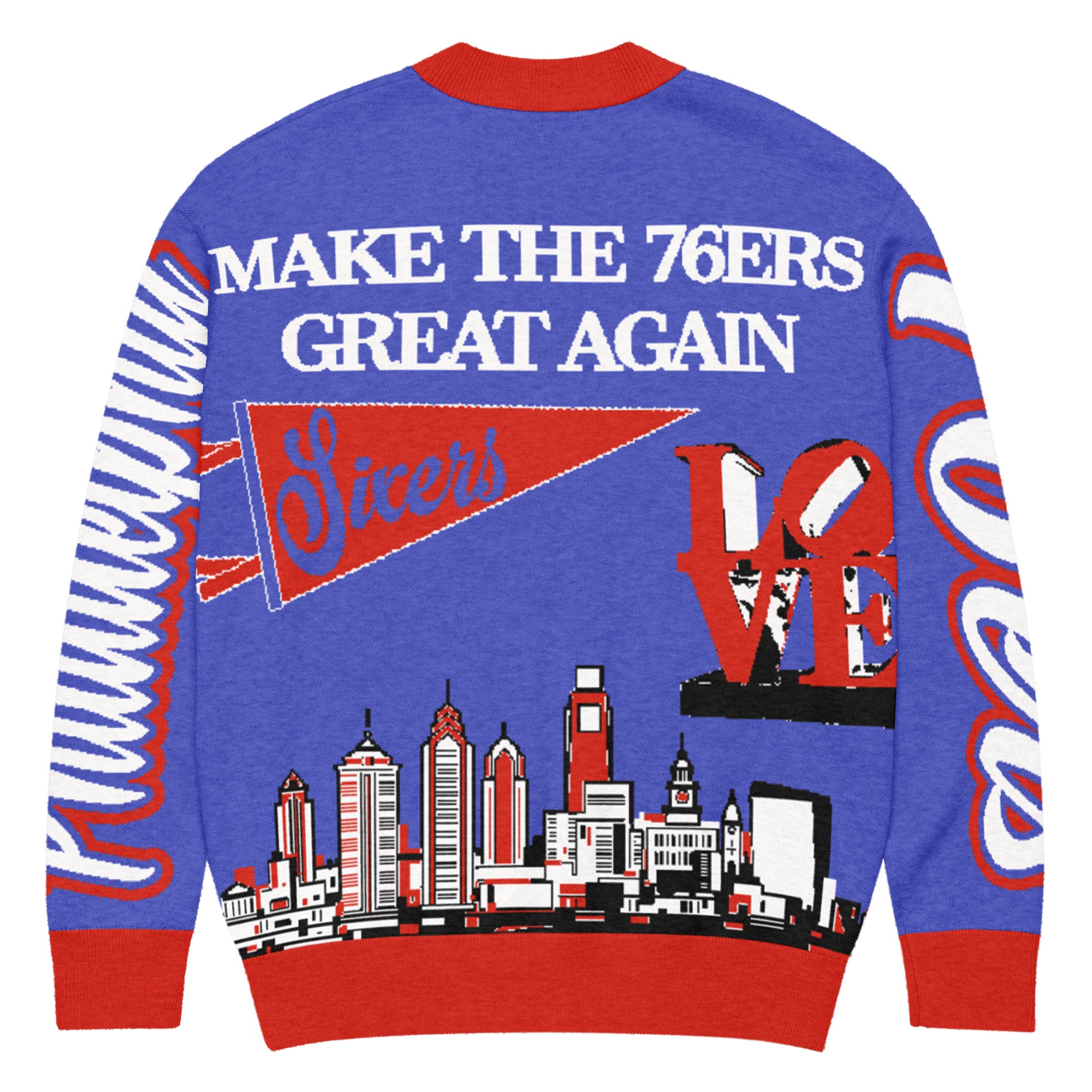 Philadelphia 76ers Unisex Knitted Cardigan