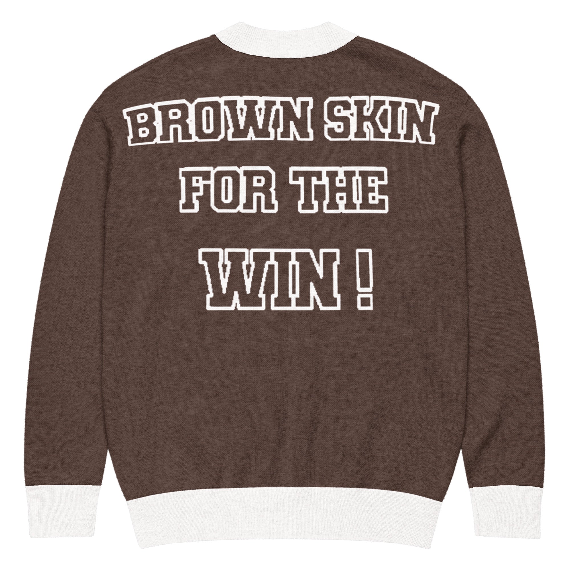 Brown Skin For The Win! Knitted Cardigan