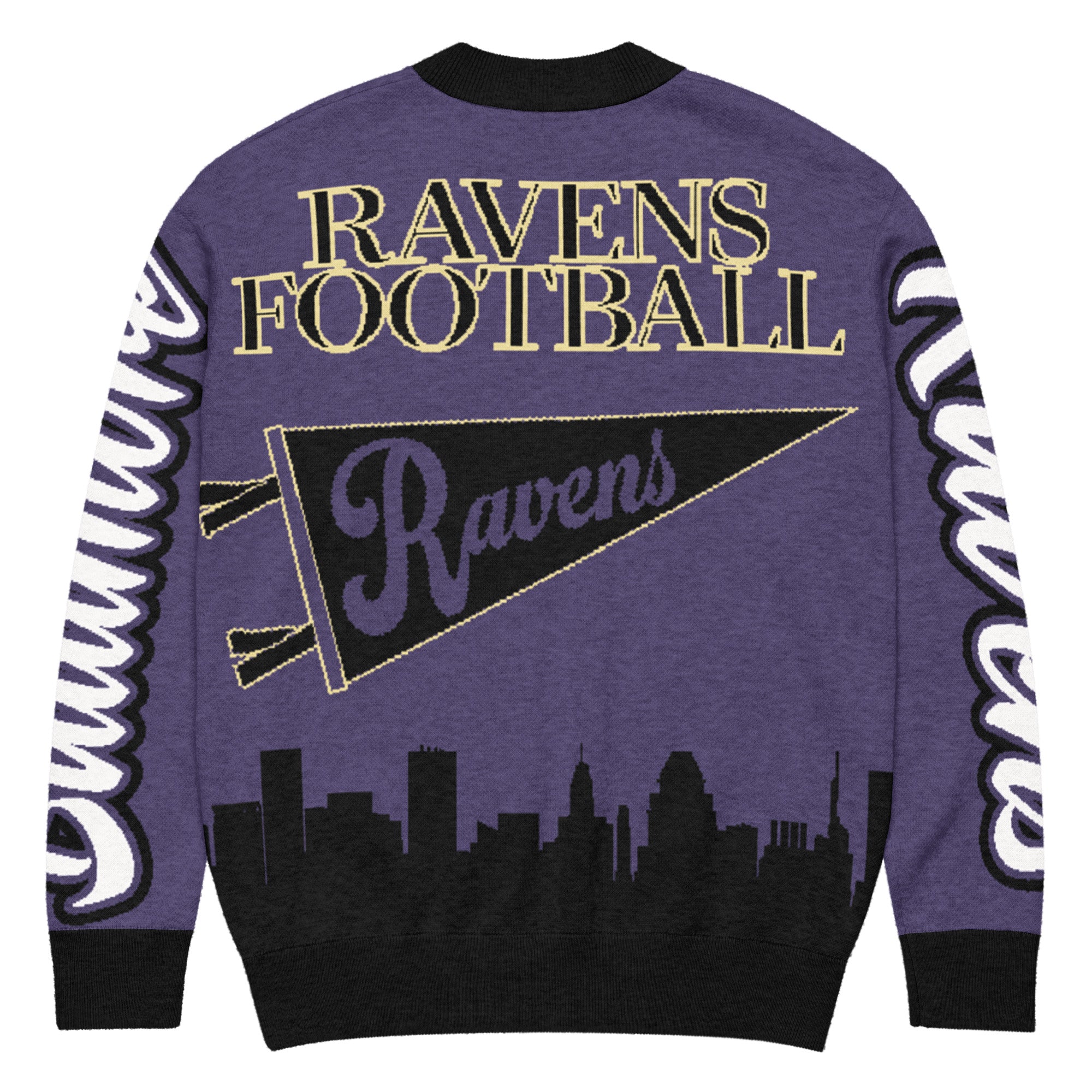 Baltimore Ravens Knitted Cardigan