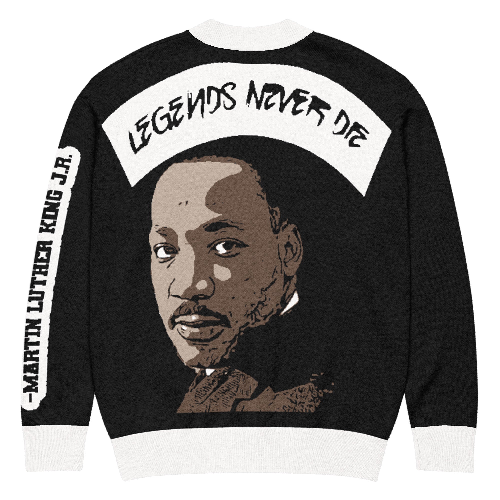 Martin Luther King Jr x Legends Never Die Unisex Knitted Cardigan