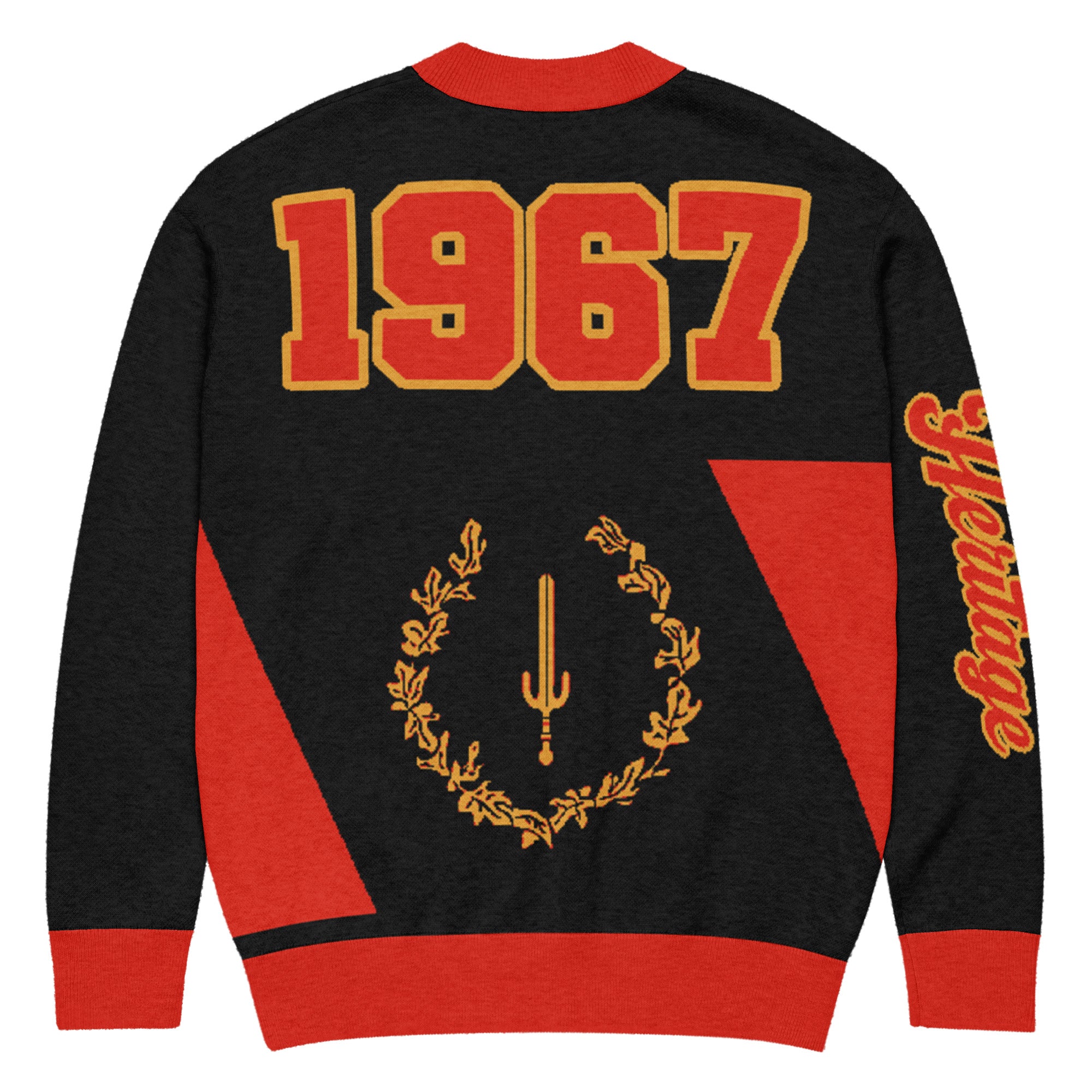 Black American Heritage Flag Knitted Cardigan