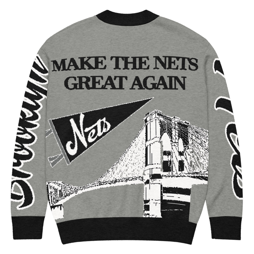 Brooklyn Nets Unisex Knitted Cardigan