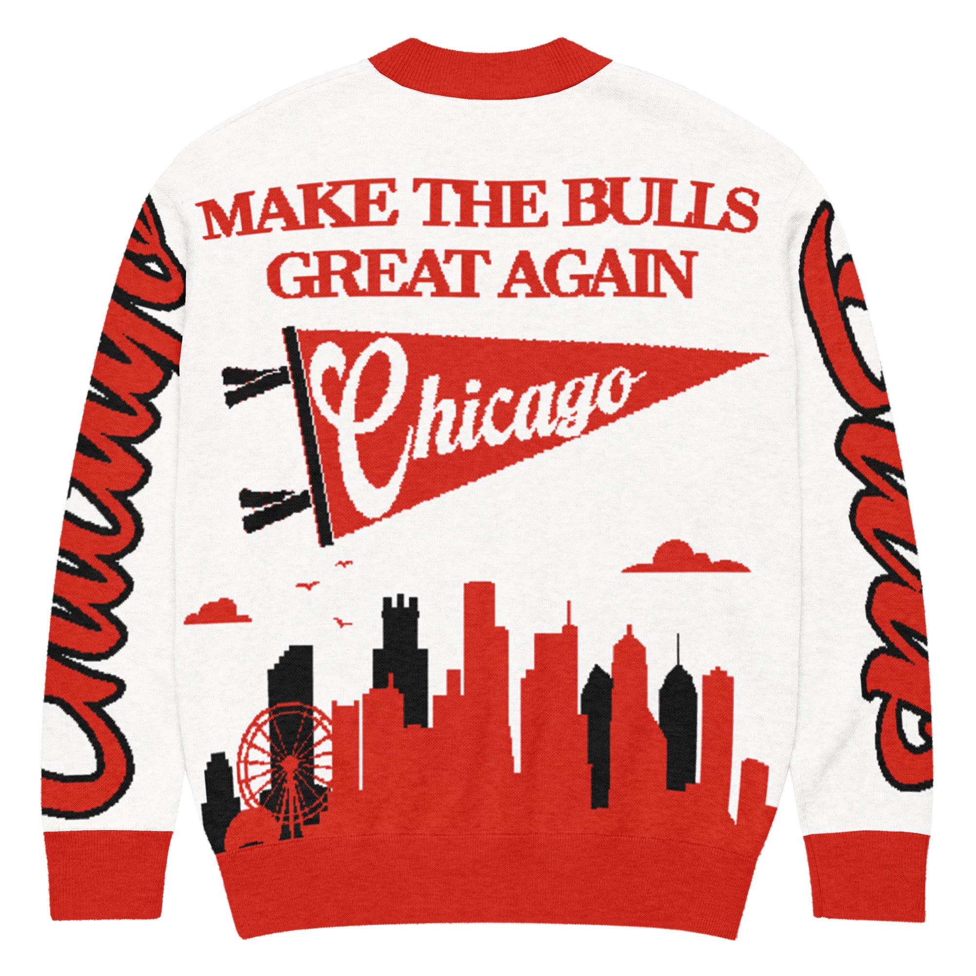 Chicago Bulls Unisex Knitted Cardigan