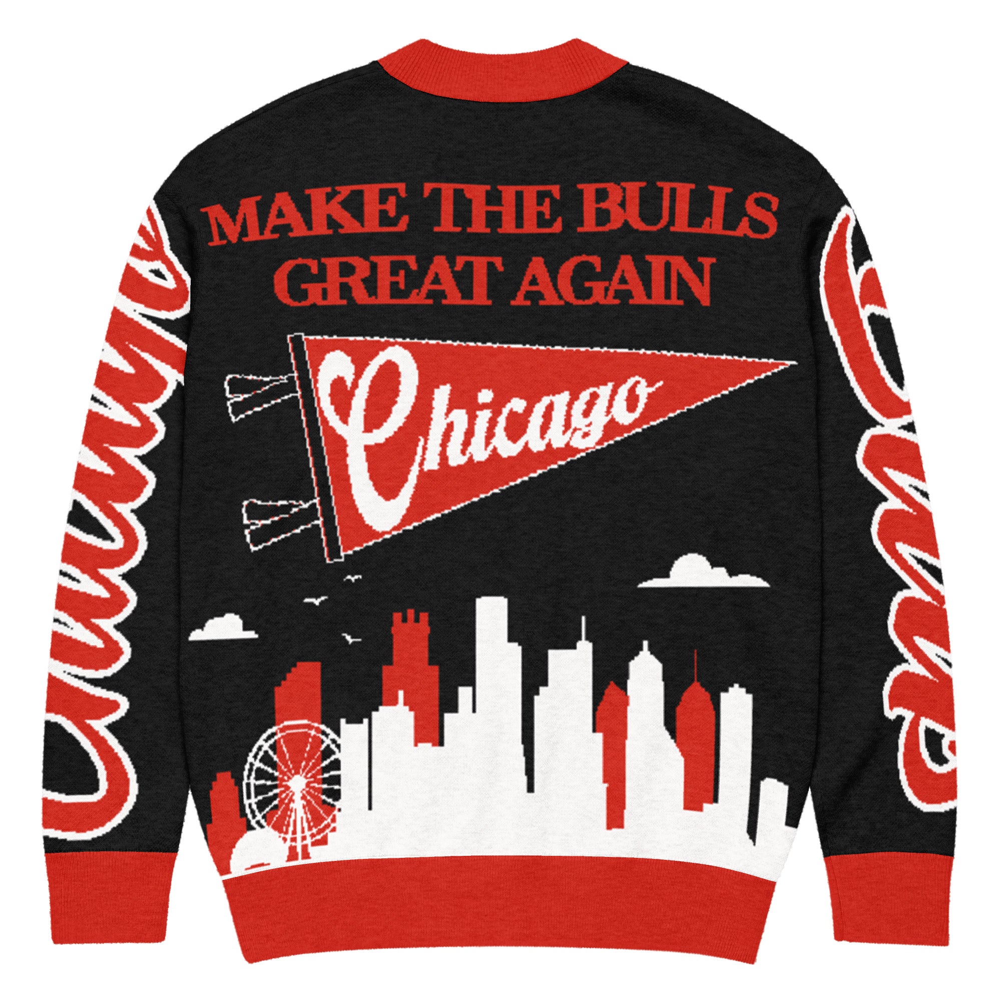Chicago Bulls Unisex Knitted Cardigan