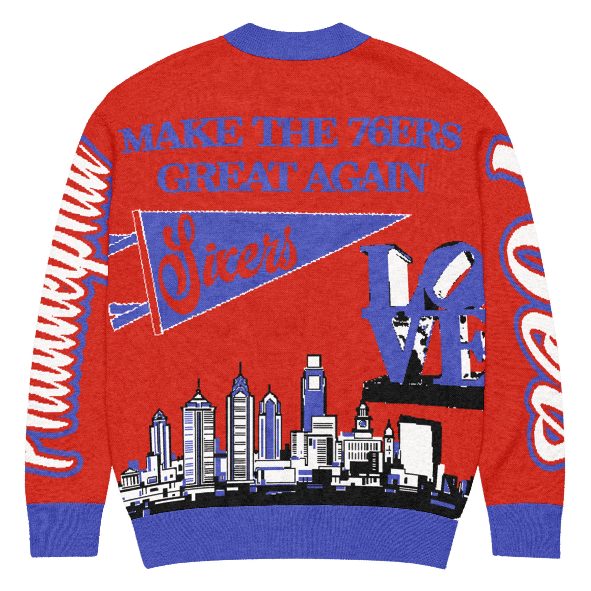 Philadelphia 76ers Unisex Knitted Cardigan