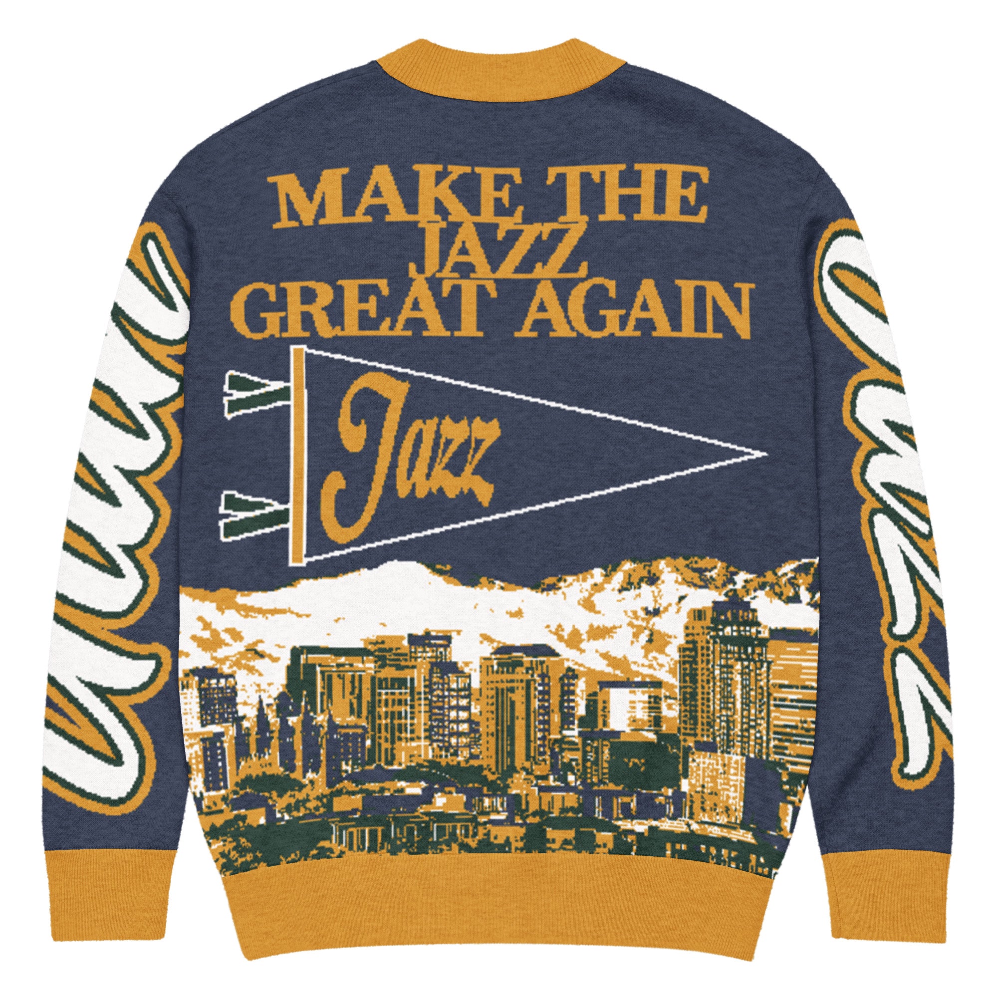 Utah Jazz Unisex Knitted Cardigan