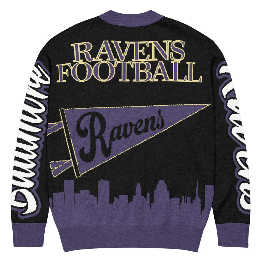 Baltimore Ravens Knitted Cardigan