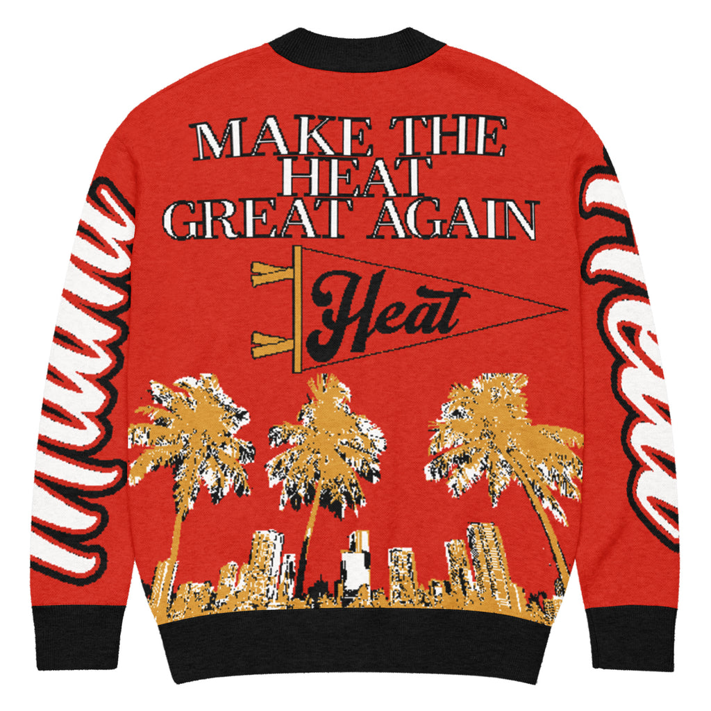 Miami Heat Unisex Knitted Cardigan