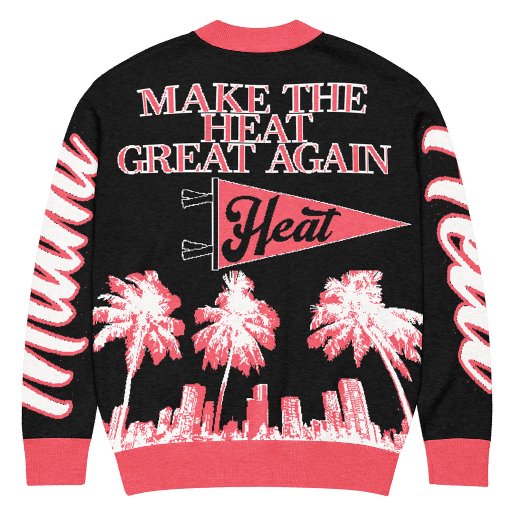 Miami Heat Unisex Knitted Cardigan