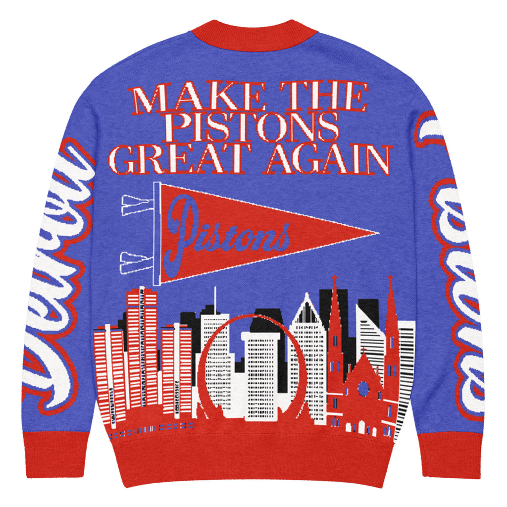 Detroit Pistons Unisex Knitted Cardigan