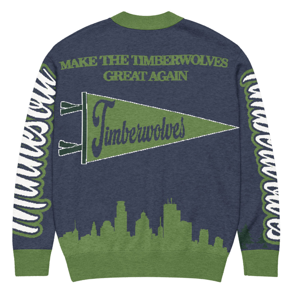 Minnesota Timberwolves Unisex Knitted Cardigan