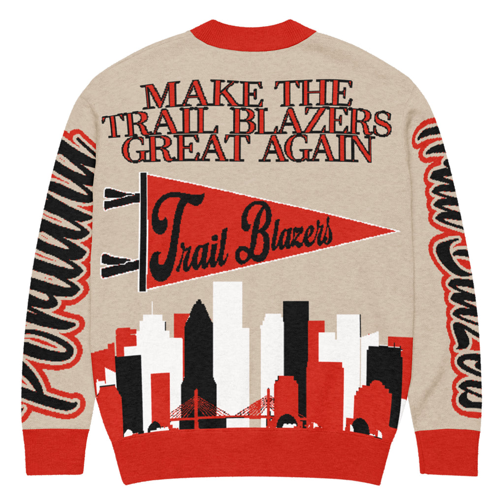 Portland Trail Blazers Unisex Knitted Cardigan