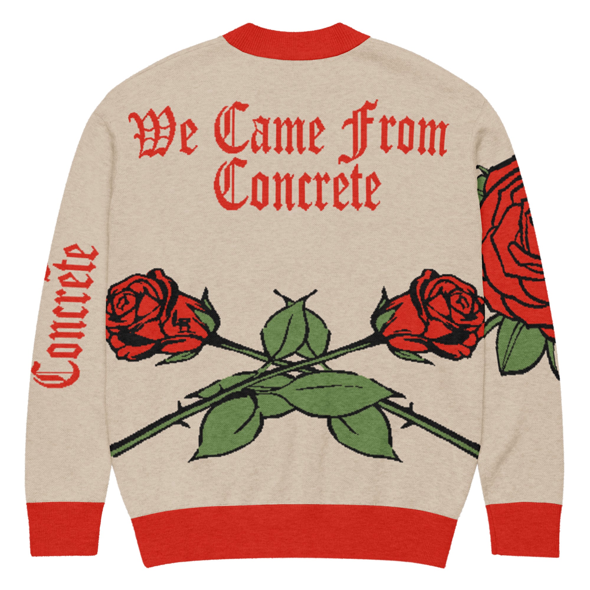 We Came From Concrete Knitted Cardigan