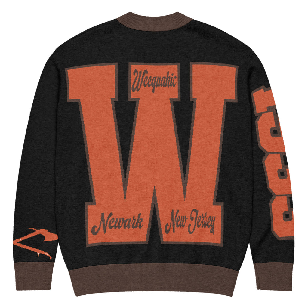 Weequahic High School Letterman Knitted Cardigan