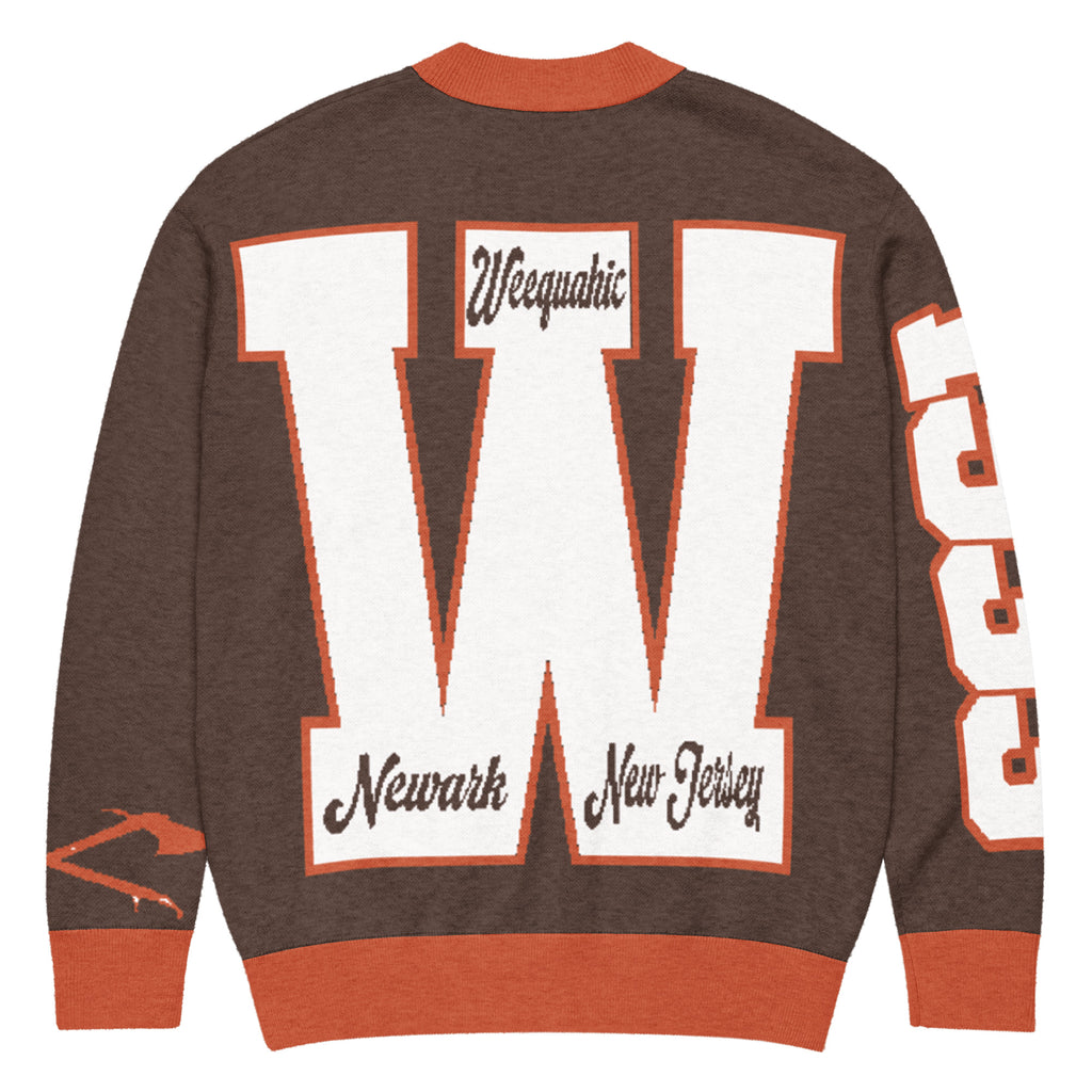 Weequahic High School Letterman Knitted Cardigan
