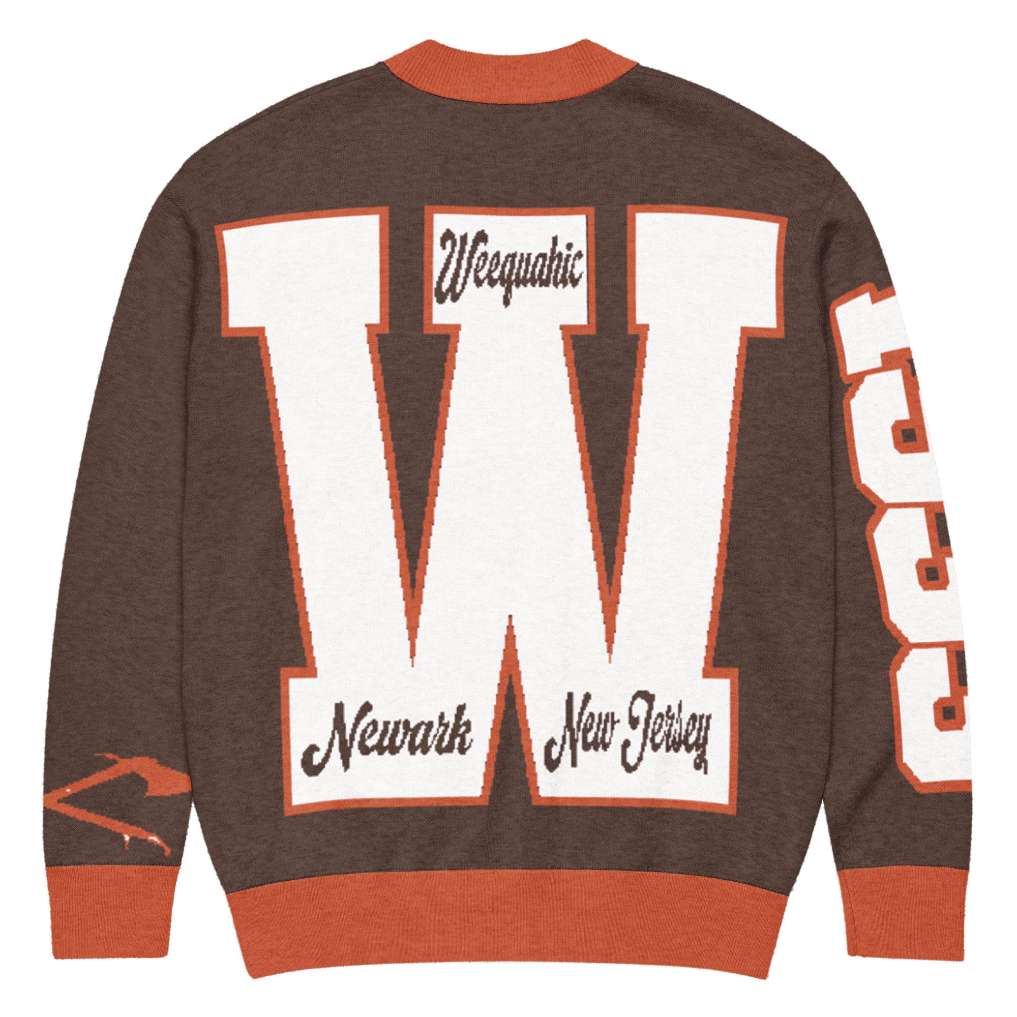 Weequahic High School Letterman Knitted Cardigan