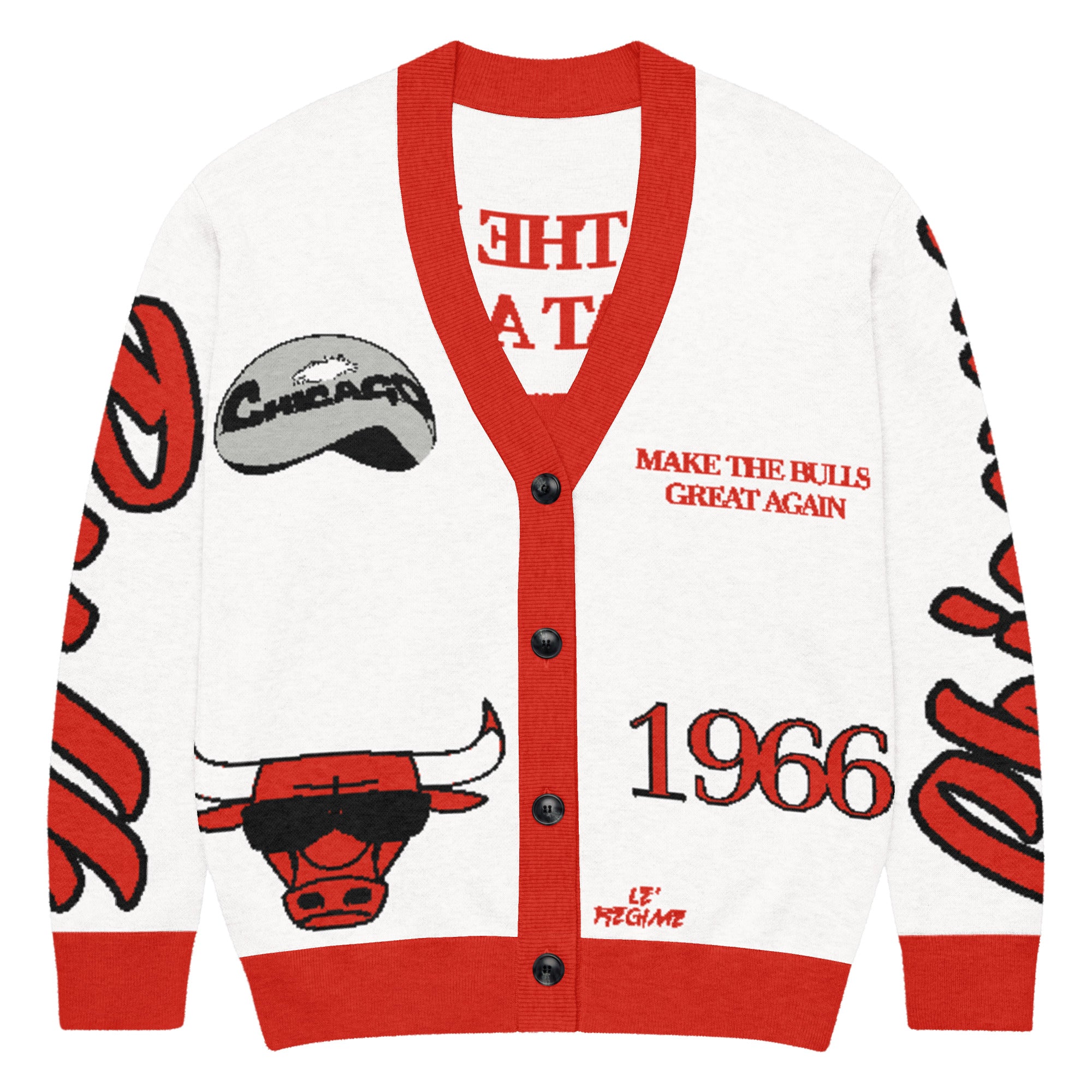 Chicago Bulls Unisex Knitted Cardigan